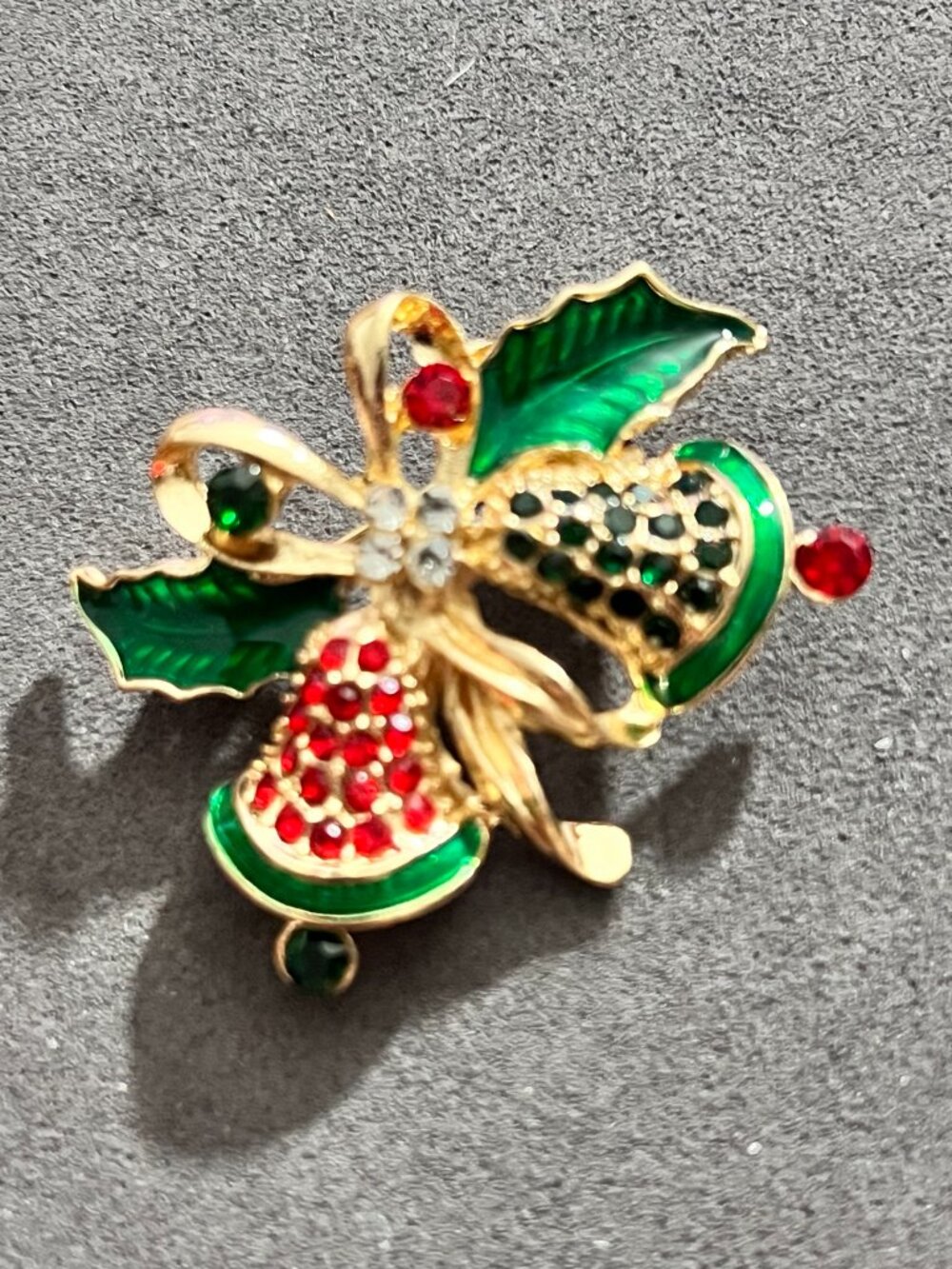 Christmas bells brooch - Picture 5 of 5